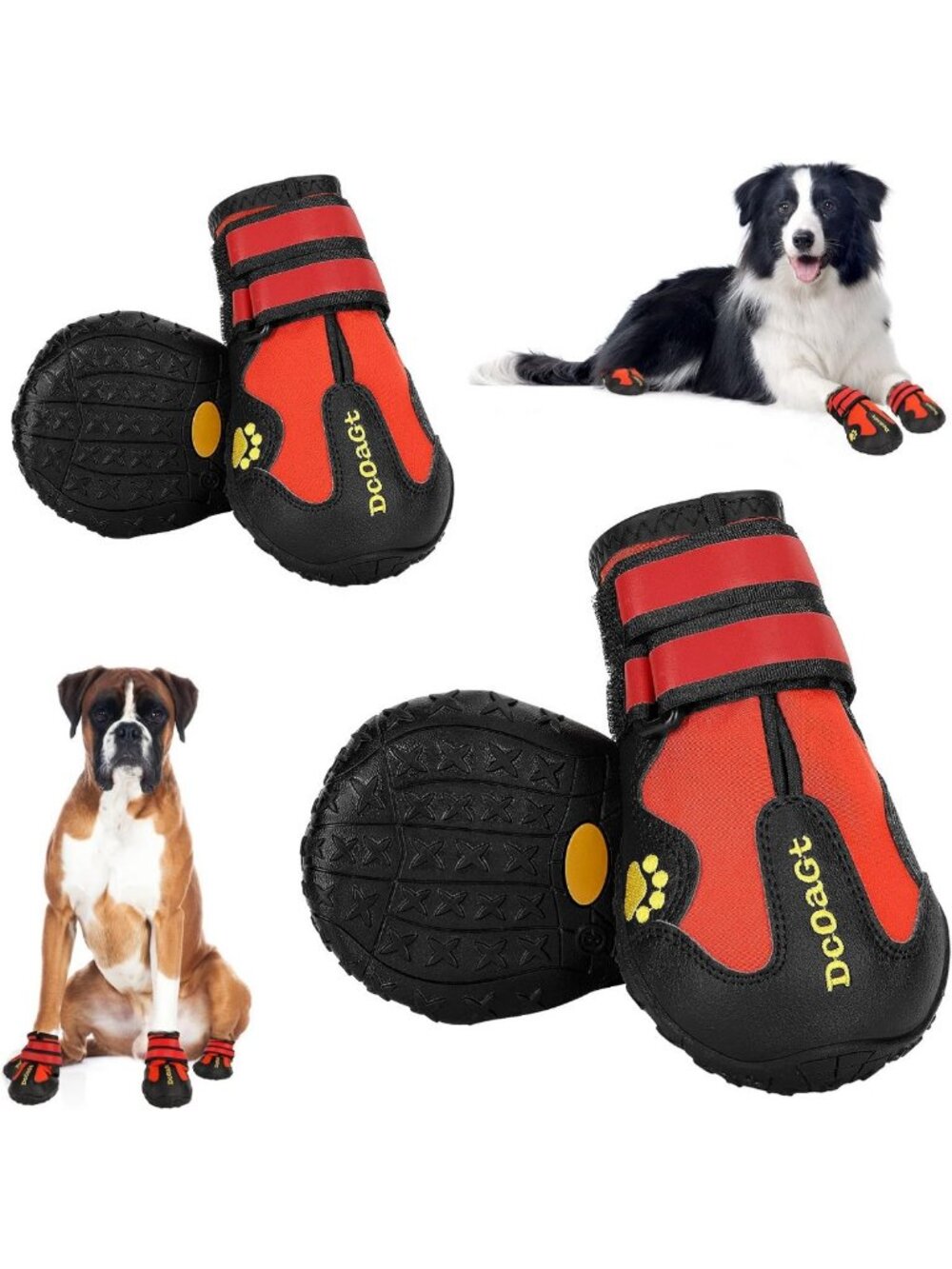 Waterproof Dog Boots for Large Dogs XXL | Durable, Slip-Resistant Dog Booties